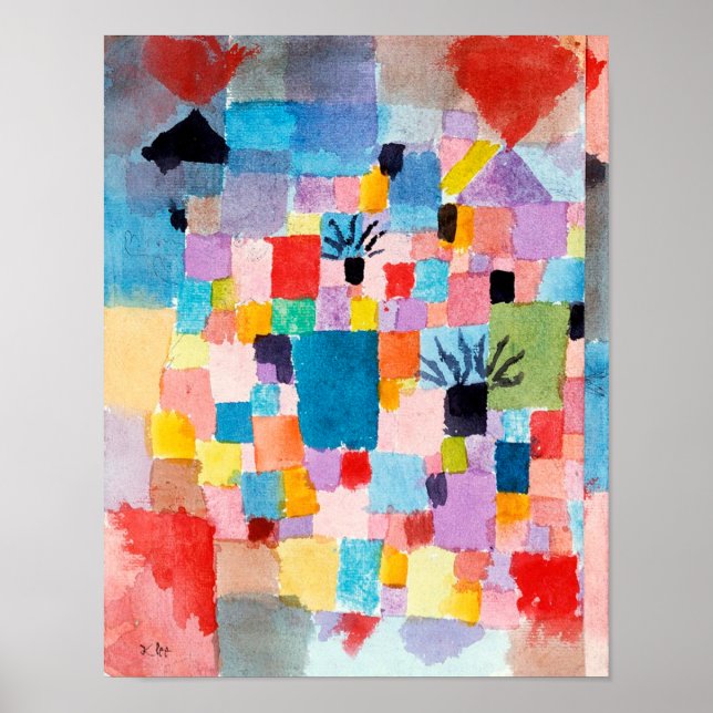 Póster Jardín Tunecino, Klee (Frente)