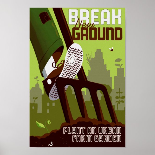 Póster Jardín Urbano (Frente)