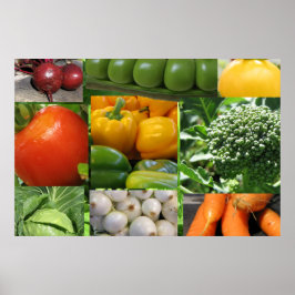 Póster Jardín vegetal trasero
