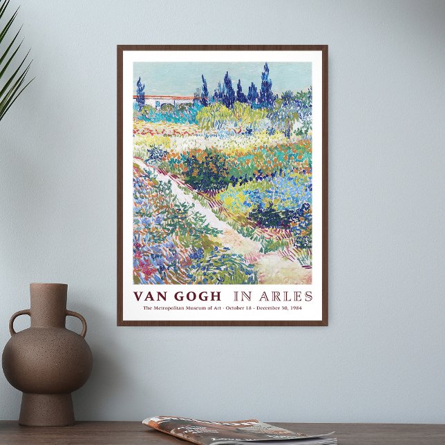 Póster Jardín Vincent van Gogh con flores en Arles (Subido por el creador)