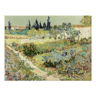 Póster Jardín Vincent Van Gogh en Arles 1888