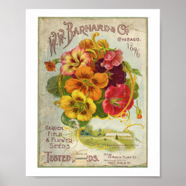 Póster Jardín W.W Barnard & Co, Semilla de Campo y Flor 1