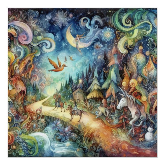 Póster Jardín Wimsical (Anverso)