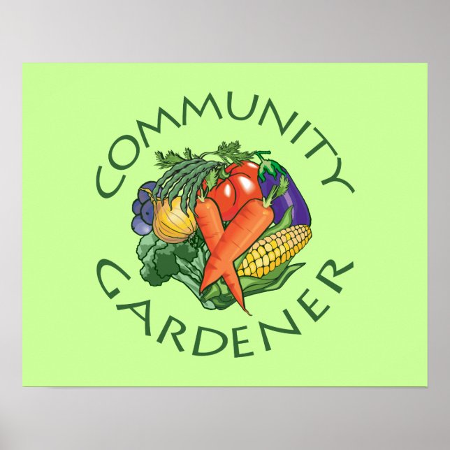 Póster Jardinería comunitaria (Frente)