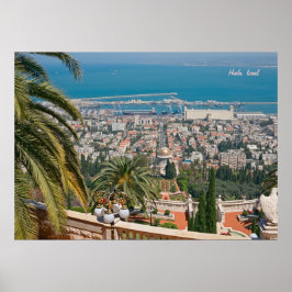 Póster Jardines Bahá'í de Haifa