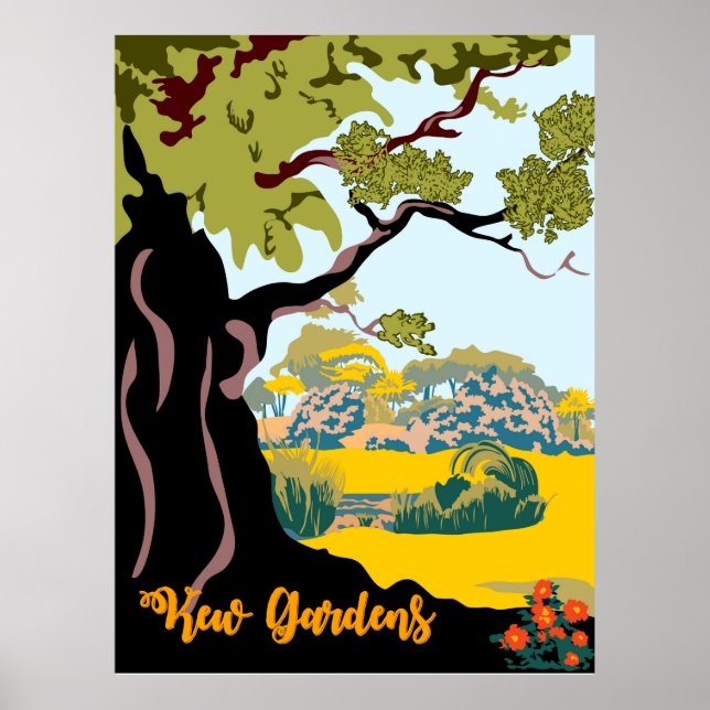 Póster Jardines de Kew (Frente)