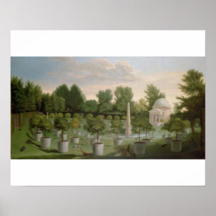 Póster Jardines de la casa de Chiswick (aceite en lona)