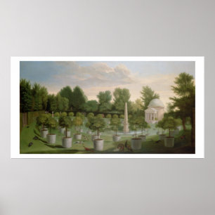 Póster Jardines de la casa de Chiswick (aceite en lona)