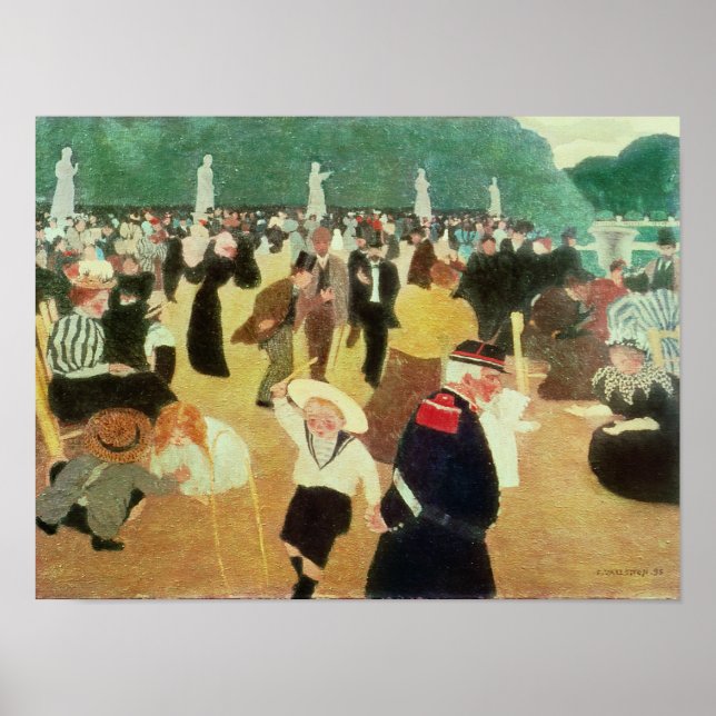 Póster Jardines de Luxemburgo, 1895 (Frente)