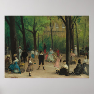 Póster Jardines de Luxemburgo - Poster Bella Artes W J. G