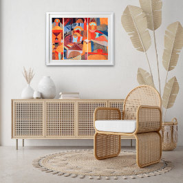 Póster Jardines del Templo (1920) de Paul Klee