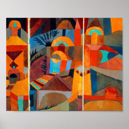 Póster Jardines del Templo : Paul Klee 1920