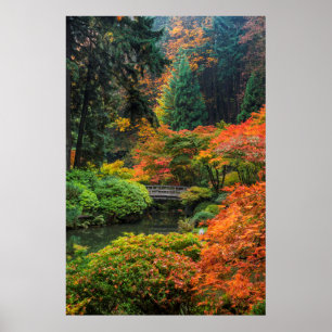 Póster Jardines Japoneses En Otoño En Portland, Oregón 5