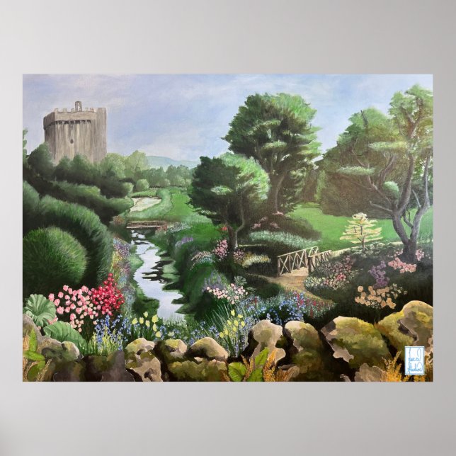 Póster Jardines mágicos de Blarney Castle Ireland (Frente)