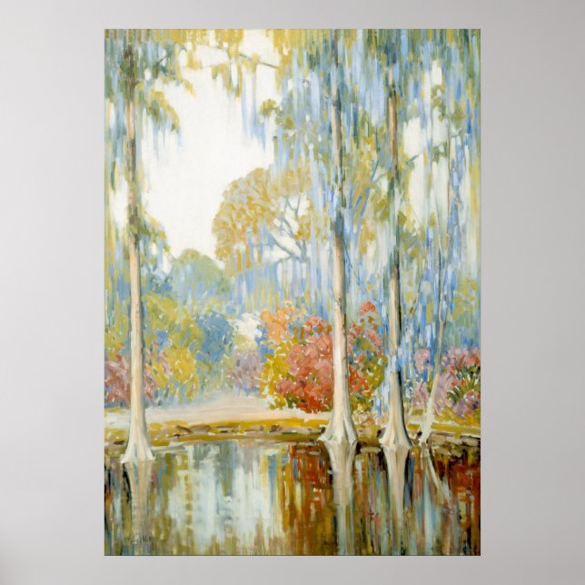 Póster Jardines Magnolia por Alfred Hutty (Frente)