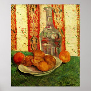 Póster Jarra y limones en bodegón de Vincent van Gogh