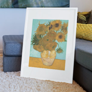 Póster Jarrón con doce girasoles por Vincent van Gogh