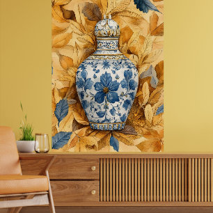 Póster Jarrón de cerámica al estilo chino ("chinoiserie")