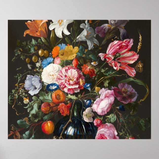 Póster Jarrón de flores. Creador Jan Davidsz de Heem. (Frente)