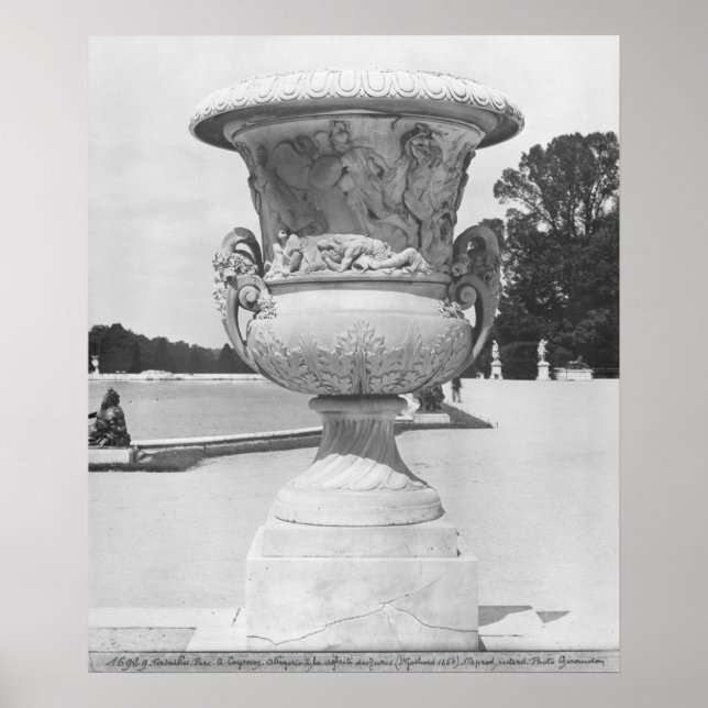 Póster Jarrón monumental, alegoría de derrota de turcos (Frente)