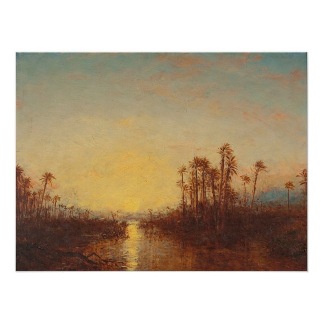 Póster Jartum, Coucher De Soleil - Félix Ziem (Anverso)