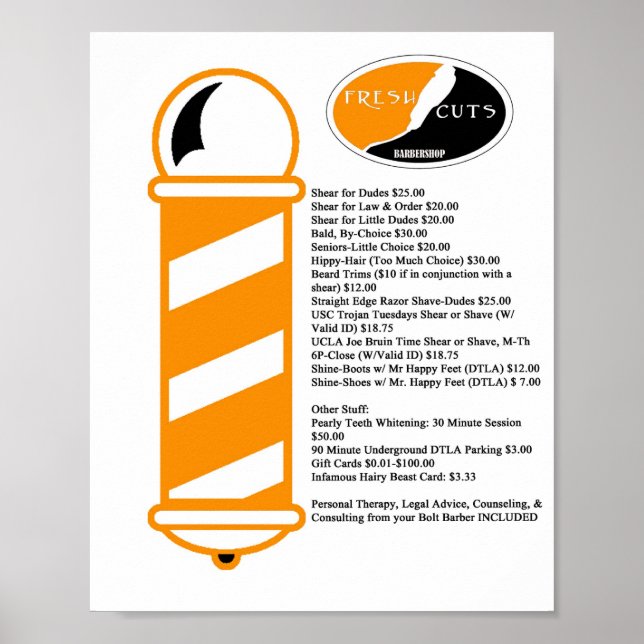 Póster Jasen Sousa Barber Shop (Frente)