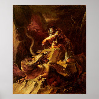 Póster Jason Charming the Dragon