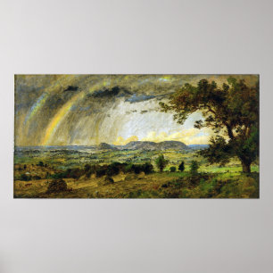 Póster Jasper Francis Cropsey Una Ducha Pasante