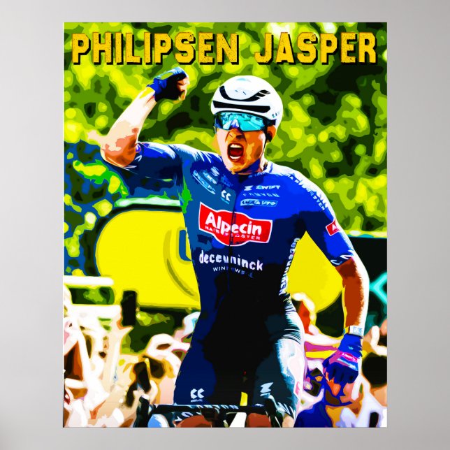 Póster Jasper Philipsen, Tour de Francia, etapa 7 (Frente)