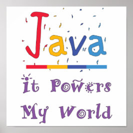 Póster Java impulsa mi mundo
