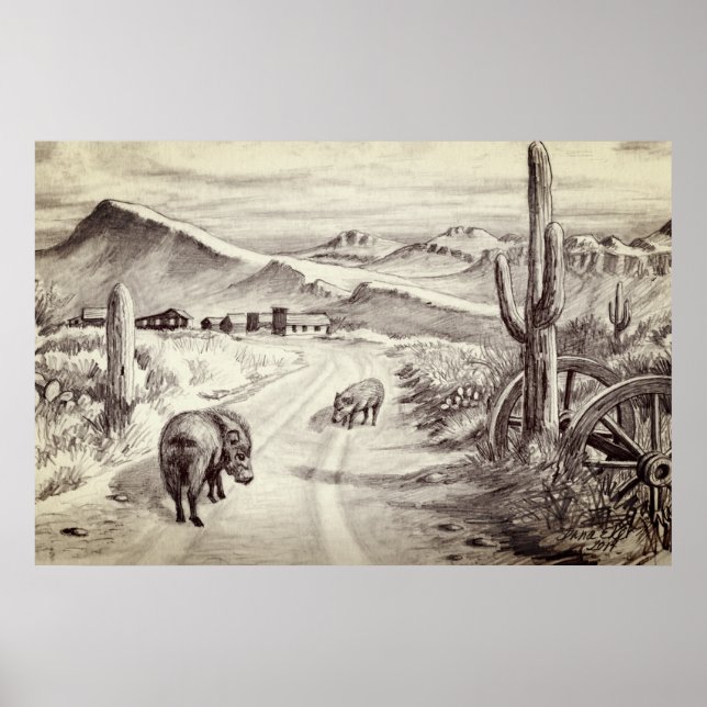 PÓSTER JAVALINAS (Frente)