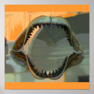 Póster Jaws CB prehistórico