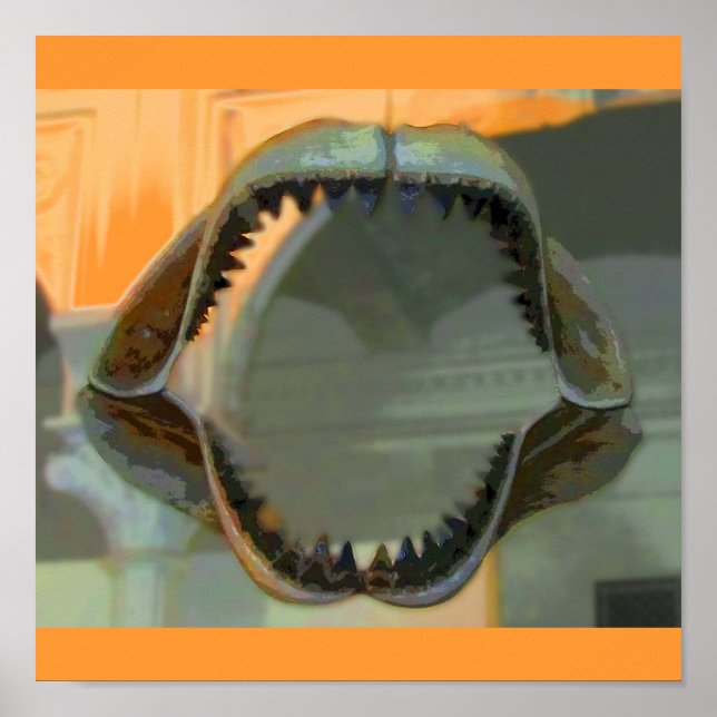 Póster Jaws CB prehistórico (Frente)