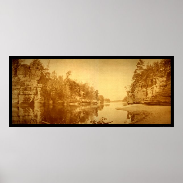 Póster Jaws of the Wisconsin Dells Photo 1894 (Frente)