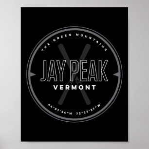Póster Jay Peak Vermont Ski