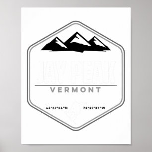 Póster Jay Peak Vermont Snowboard