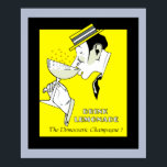 Póster Jazz age deco Art lemonade Champagne, 24" x 20"<br><div class="desc">Poster publicitario Faux lemonade de más alta calidad de imagen,  inspirado en un anuncio francés de los años 30. Si no les gusta el texto,  tenemos uno que sólo dice "¡Salud!".</div>