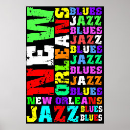 Póster Jazz de Nueva Orleans