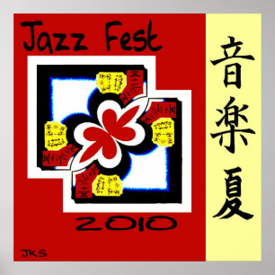 Póster Jazz Fest Kanji