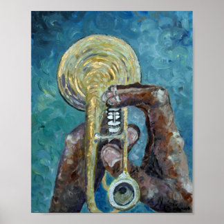 Póster Jazz Horn