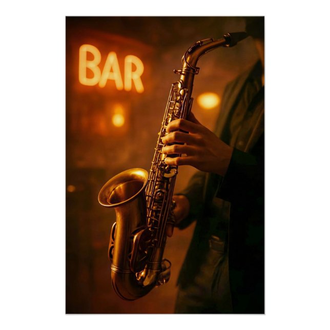 Póster Jazz in Bar Lights (Anverso)