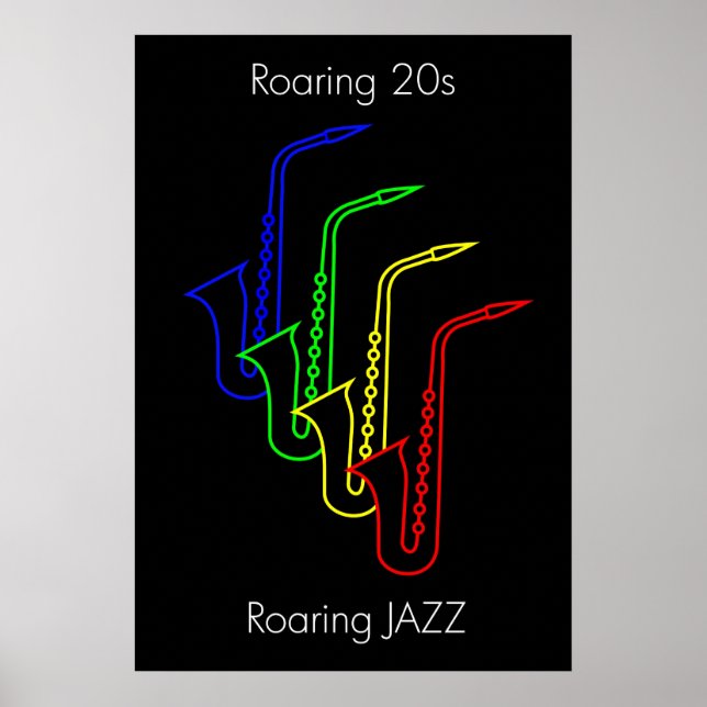 Póster JAZZ - Roaring 20s - Roaring JAZZ (Frente)