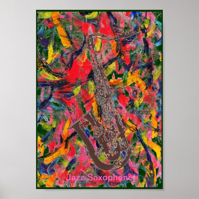 Póster Jazz Saxophone (Frente)