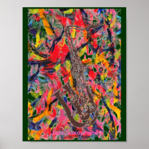 Póster Jazz Saxophone