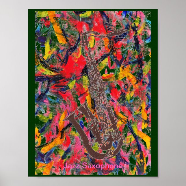 Póster Jazz Saxophone (Frente)