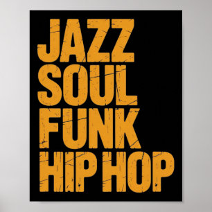 Póster Jazz Soul Funk Hip-hop – Cultura Musical