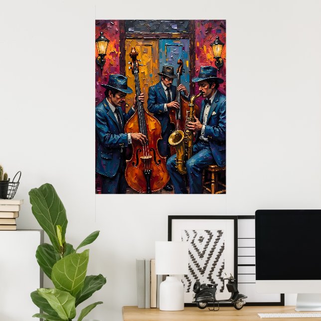Póster Jazz Trio (Oficina en casa)