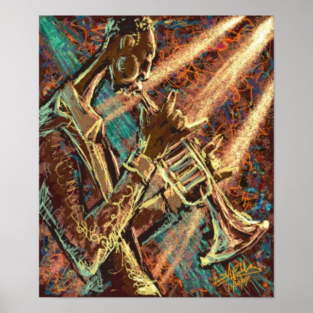 Póster JAZZ Trumpet (Frente)
