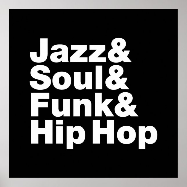Póster Jazz y Soul y Funk & Hip Hop (Frente)