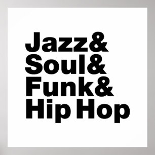 Póster Jazz y Soul y Funk & Hip Hop